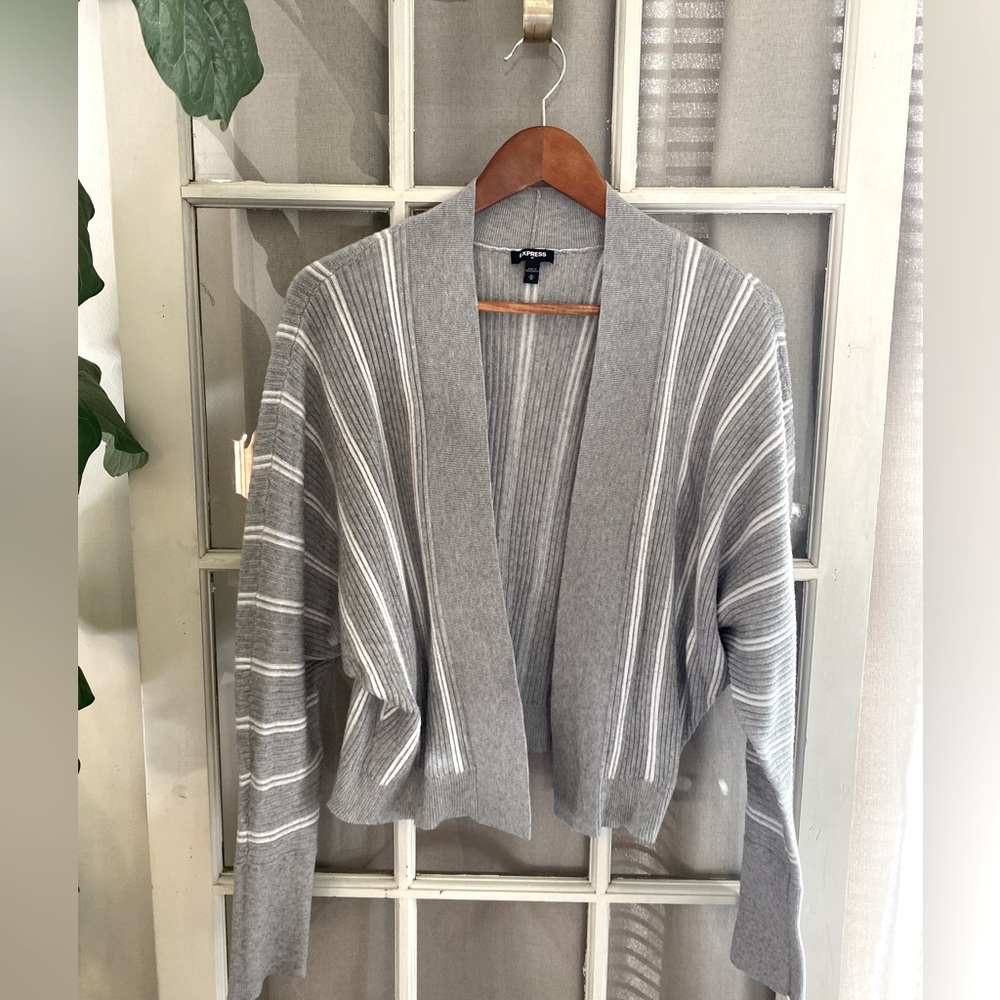 Express Cropped Open Shrug Cardigan